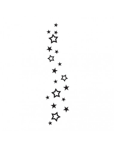 Hvězdičky - velké nalepovací tetování