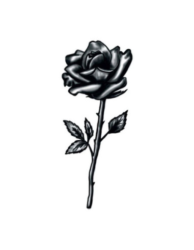 Černá růže - dočasné tetování | Potetuj.cz