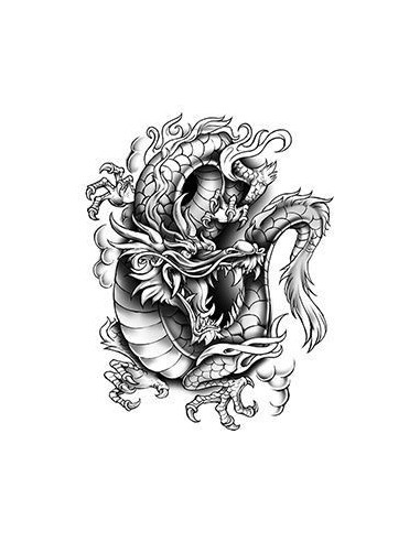 Dragon - nalepovací tetování